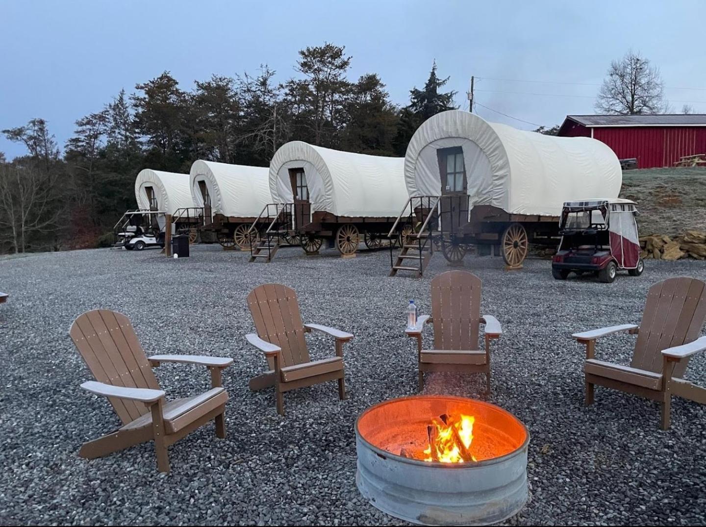 Smoky Hollow Outdoor Resort Covered Wagon Sevierville Bagian luar foto